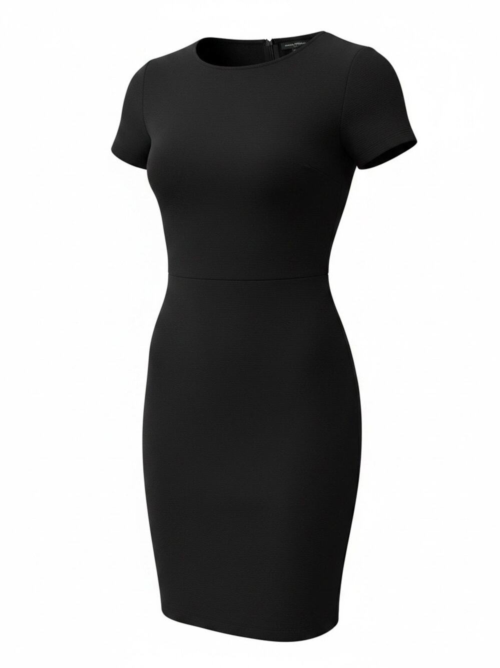 Mario Serrani Italy Women Black Short Sleeves Dress Size M NWT